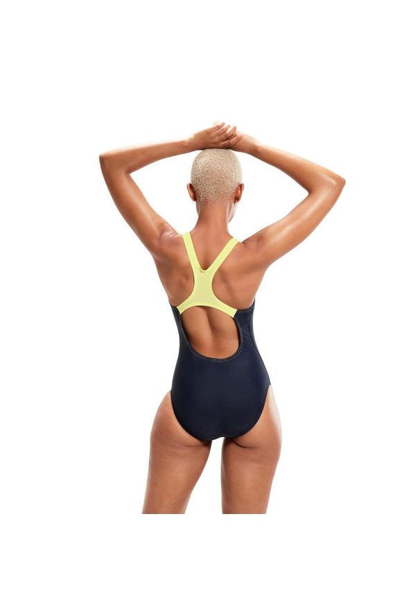 Strój kąpielowy damski Speedo Medley Logo. Kolor: wielokolorowy, niebieski, żółty. Materiał: poliester