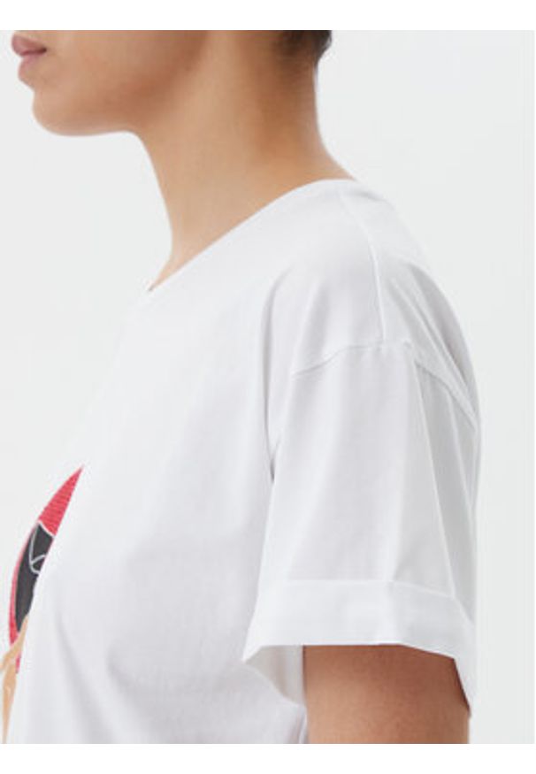 Liu Jo Beachwear T-Shirt q-roa-35173 Biały Regular Fit. Kolor: biały. Materiał: bawełna
