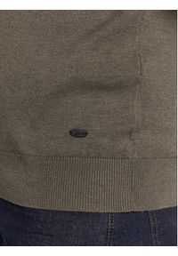 Petrol Industries Sweter M-3020-KWC207 Brązowy Regular Fit. Kolor: brązowy. Materiał: wiskoza