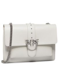 Pinko Torebka Love Big Soft Simply Cl PE 20 PLTT 1P21KT Y5FF Biały. Kolor: biały. Materiał: skórzane #1