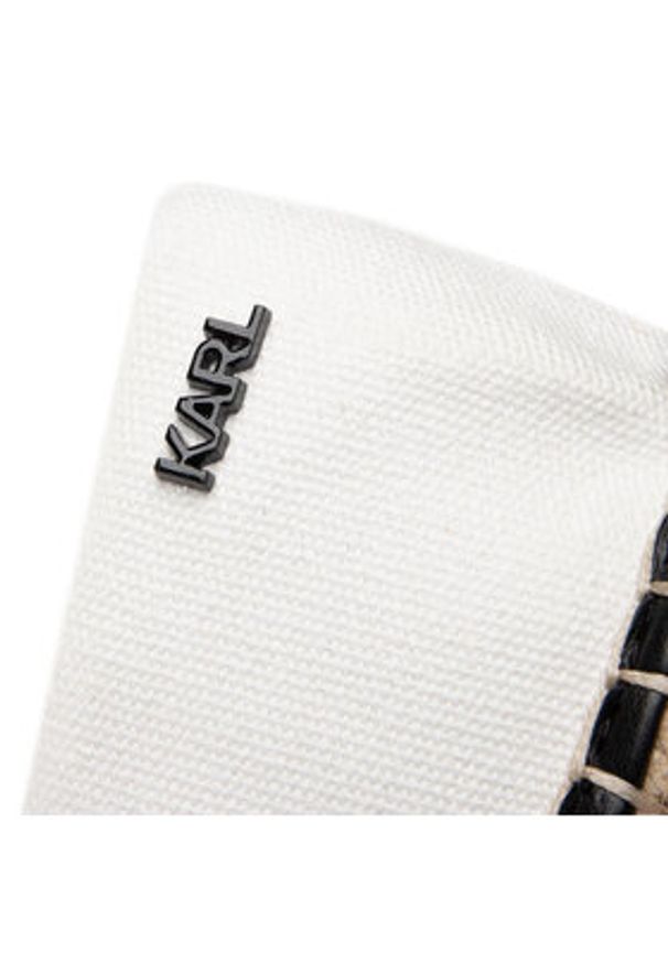 Karl Lagerfeld - KARL LAGERFELD Espadryle KL80108 Biały. Kolor: biały. Materiał: materiał