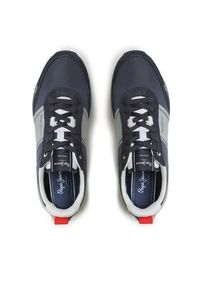 Pepe Jeans Sneakersy Tour Transfer PMS30909 Granatowy. Kolor: niebieski. Materiał: zamsz, skóra #7