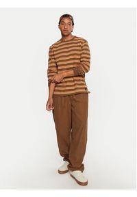 Vans Longsleeve Awbrey II VN0A4RRQ Brązowy Regular Fit. Kolor: brązowy. Materiał: bawełna. Długość rękawa: długi rękaw #2