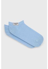 Calvin Klein Jeans Skarpetki (2-pack) 701218749.NOS damskie kolor niebieski. Kolor: niebieski. Materiał: bawełna #1