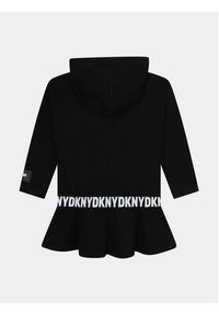 DKNY Sukienka dzianinowa D32905 D Czarny Regular Fit. Kolor: czarny. Materiał: bawełna