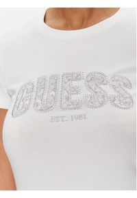 Guess T-Shirt 172699 Biały Classic Fit. Kolor: biały. Materiał: bawełna #5