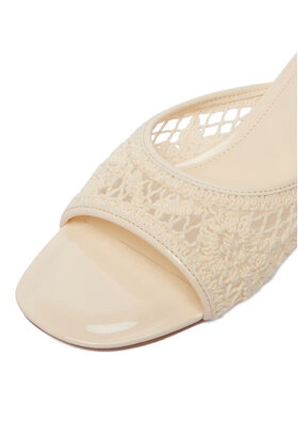 Nine West Klapki CEO-NV-015 Beżowy. Kolor: beżowy. Materiał: materiał