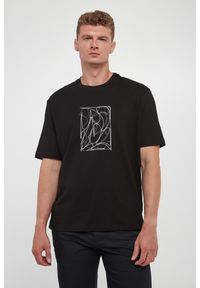 Armani Exchange - T-shirt męski z haftem ARMANI EXCHANGE. Wzór: haft #2