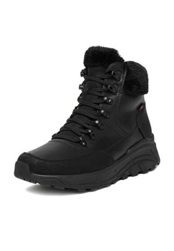 Rieker Trzewiki CEO-W0063-02 Czarny. Kolor: czarny. Materiał: skóra, syntetyk