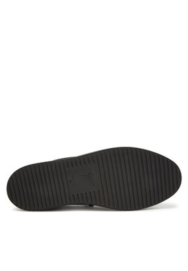 Giuseppe Zanotti Sneakersy RU40037/001 Czarny. Kolor: czarny. Materiał: skóra, zamsz