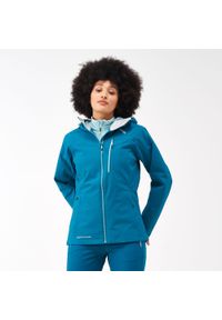 Regatta - Damska kurtka trekkingowa przeciwdeszczowa LED Britedale. Kolor: niebieski. Materiał: poliester. Sport: turystyka piesza #1