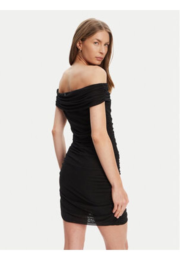 Guess Sukienka koktajlowa W5YK21 KCZC2 Czarny Slim Fit. Kolor: czarny. Materiał: syntetyk. Styl: wizytowy