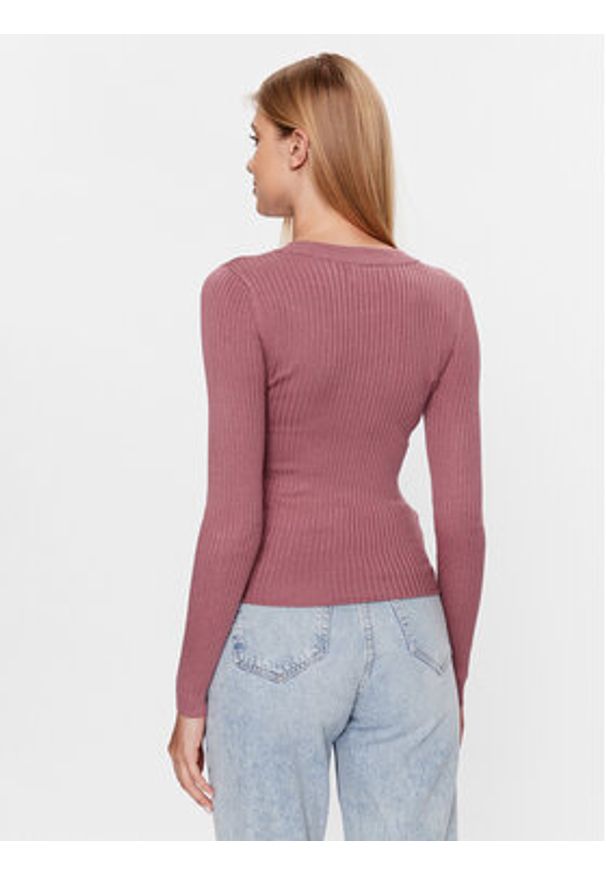 JDY Sweter 15266063 Fioletowy Regular Fit. Kolor: fioletowy. Materiał: wiskoza