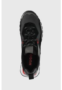 Hugo - HUGO sneakersy Cubite kolor czarny. Nosek buta: okrągły. Zapięcie: sznurówki. Kolor: czarny. Materiał: guma #2