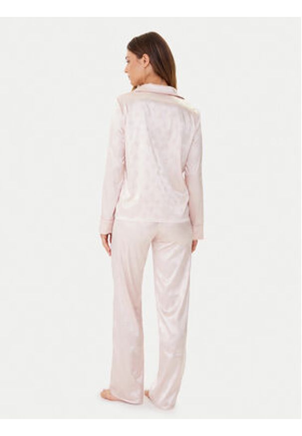 Guess Piżama O5BX05 W4732 Różowy Regular Fit. Kolor: różowy. Materiał: syntetyk