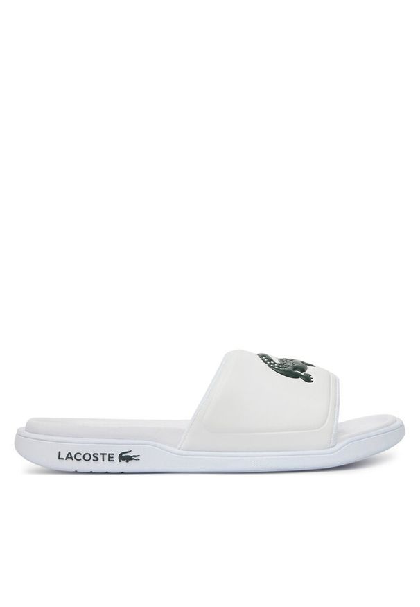 Klapki Lacoste. Kolor: biały