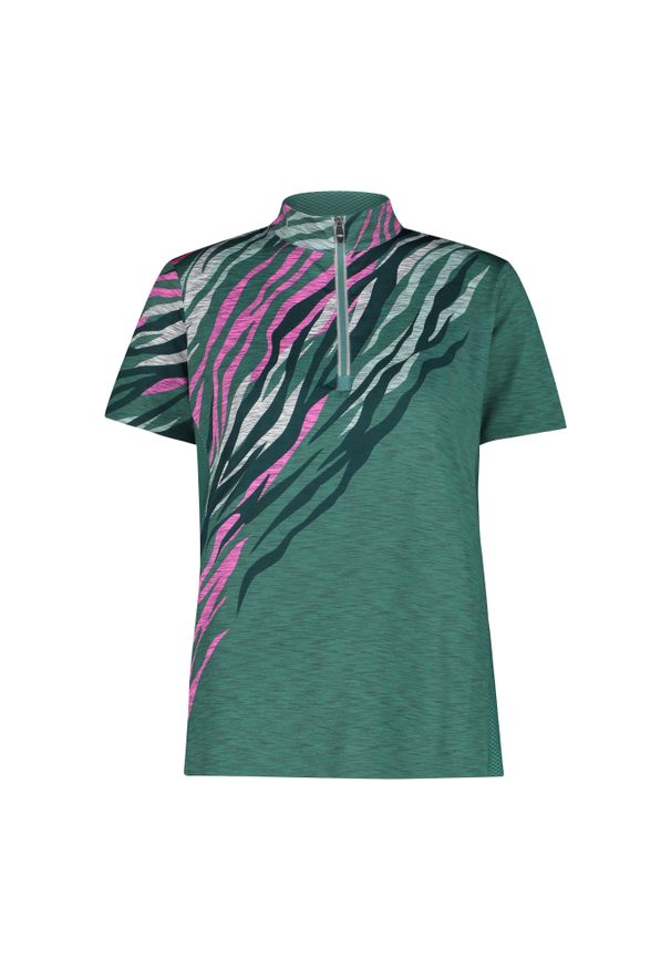 Damski jersey CMP. Kolor: zielony. Materiał: jersey. Sport: kolarstwo
