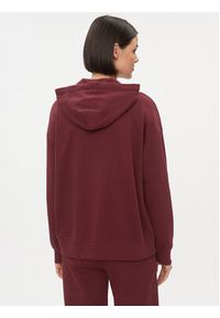 GANT - Gant Bluza Rel Shield Zip Hoodie 4204665 Bordowy Relaxed Fit. Kolor: czerwony. Materiał: bawełna #5