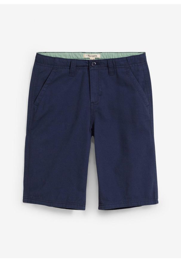 bonprix - Bermudy chino Regular Fit. Kolor: niebieski