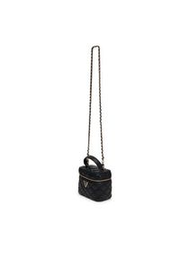 Guess Torebka Giully II Mini HWQG96 73770 Czarny. Kolor: czarny. Materiał: skórzane