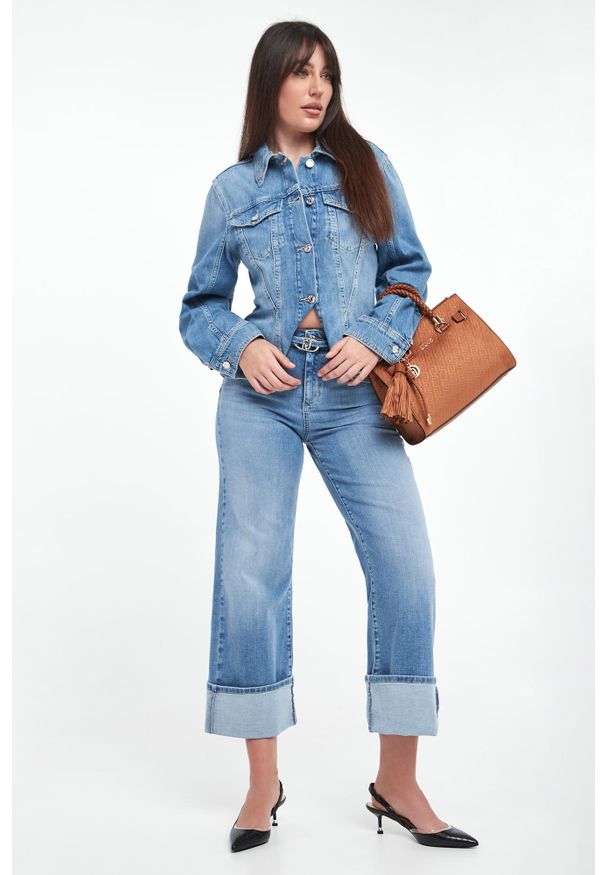 Liu Jo - Jeansy damskie z paskiem LIU JO