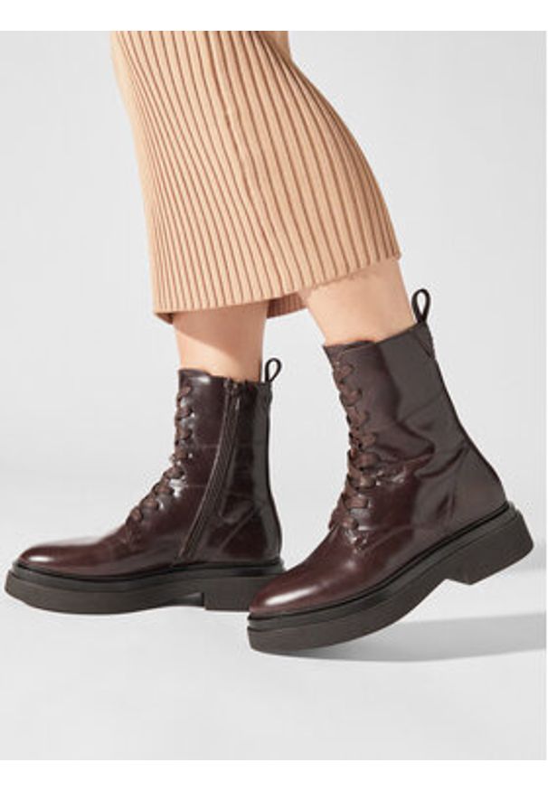 GANT - Gant Botki Zandrin Mid Boot 27541381 Brązowy. Kolor: brązowy. Materiał: skóra