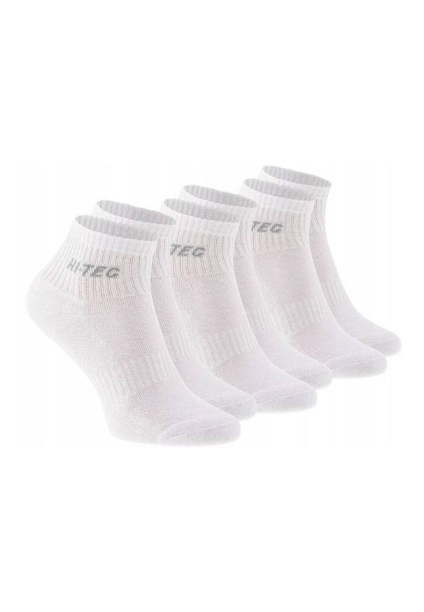 Hi-tec - Skarpetki Do Kostek Unisex Dla Dorosłych Quarro 3pak. Kolor: biały. Sport: turystyka piesza