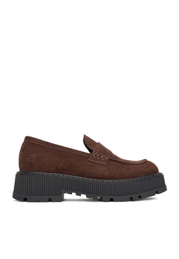 G-Star RAW - G-Star Raw Loafersy EO-HAYAT-9001-25 Brązowy. Kolor: brązowy. Materiał: zamsz, skóra