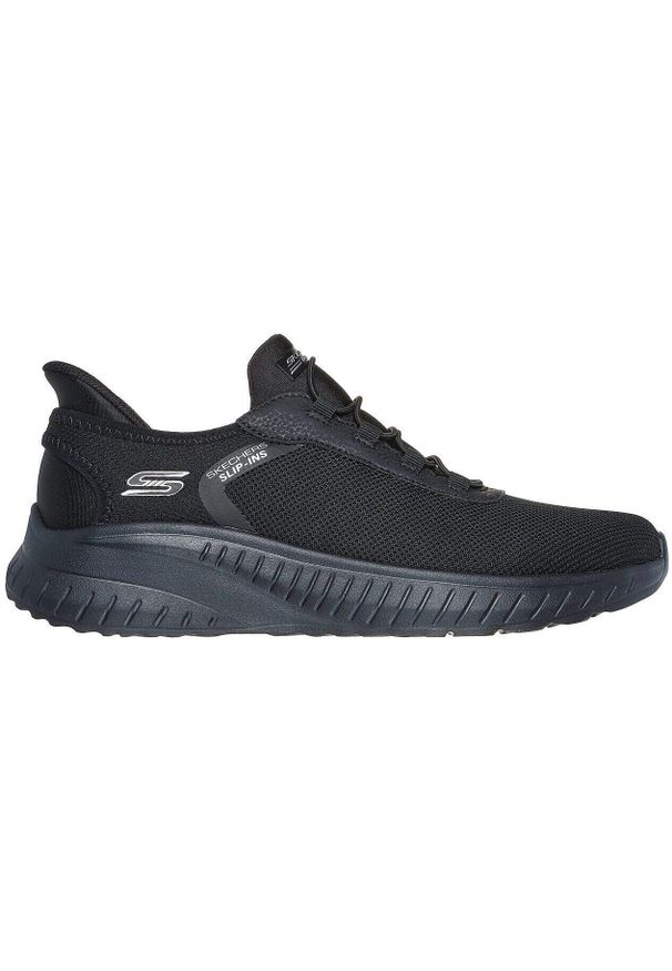 skechers - Adidasy Skechers Bobs Squad Chaos - T, Mężczyźni. Kolor: czarny. Materiał: materiał