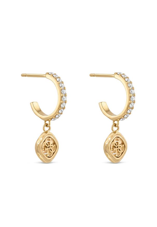 Kolczyki Guess. Materiał: złote. Kolor: złoty