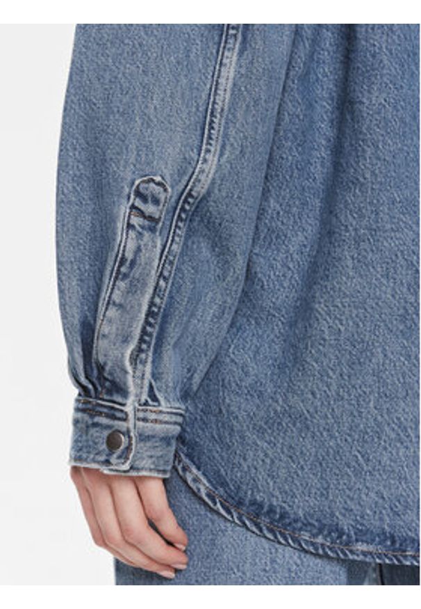 Samsoe & Samsoe - Samsøe Samsøe Koszula jeansowa Eleanor F23400135 Niebieski Relaxed Fit. Kolor: niebieski. Materiał: bawełna