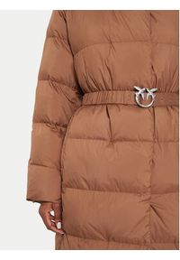Pinko - PINKO Płaszcz zimowy Collirio 103828 A11M Brązowy Regular Fit. Kolor: brązowy. Materiał: syntetyk. Sezon: zima #3