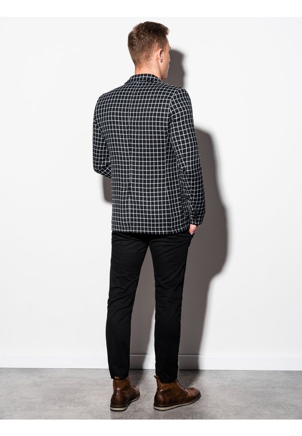 Czarna marynarka Ombre Clothing na co dzień, casualowa