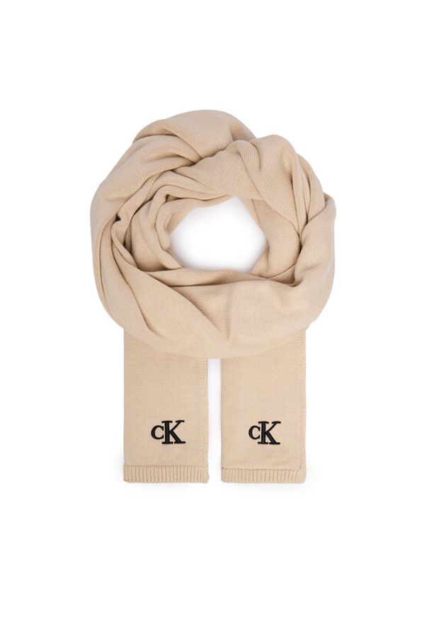 Calvin Klein Szalik Seasonal K60K612662 Różowy. Kolor: różowy. Materiał: bawełna
