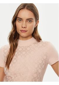 Guess T-Shirt W5RI15 J1314 Różowy Regular Fit. Kolor: różowy. Materiał: bawełna #3