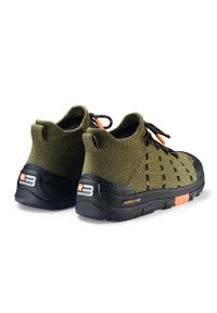 Buty turystyczne damskie wodoodporne Brubeck TREK MERINO. Okazja: na spacer. Kolor: zielony. Materiał: wełna. Szerokość cholewki: normalna. Styl: sportowy