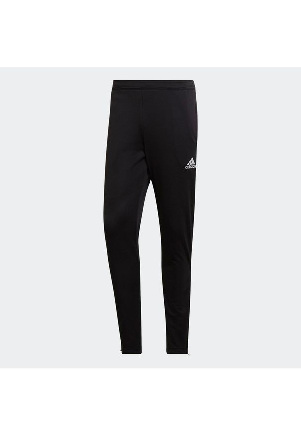 Spodnie do piłki nożnej Adidas Entrada 22. Kolor: czarny. Materiał: poliester