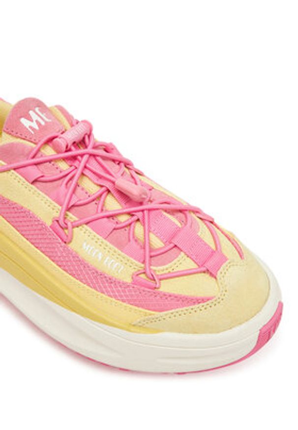 Moon Boot Sneakersy Moon247 Xlace 80D2490100 Żółty. Kolor: żółty. Materiał: skóra, zamsz