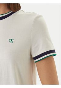 Calvin Klein Jeans Sukienka codzienna LV047F248G Biały Relaxed Fit. Okazja: na co dzień. Kolor: biały. Materiał: bawełna. Typ sukienki: proste. Styl: casual #5