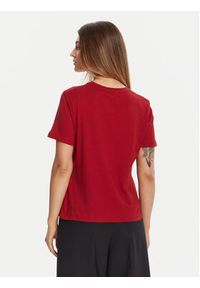TOMMY HILFIGER - Tommy Hilfiger T-Shirt WW0WW40276 Czerwony Regular Fit. Kolor: czerwony. Materiał: bawełna