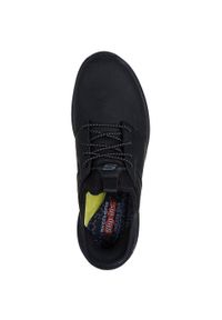 skechers - Adidasy Skechers Slade - Zachary, Mężczyźni. Kolor: czarny. Materiał: skóra ekologiczna, materiał