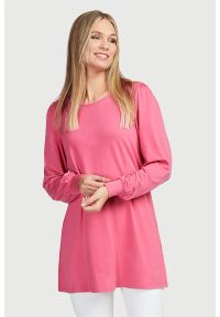 Cellbes - Jednokolorowa tunika z dżerseju. Kolor: różowy. Materiał: jersey. Długość rękawa: długi rękaw. Długość: długie #1
