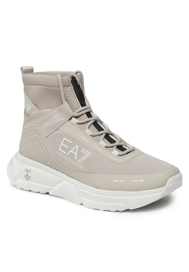 Sneakersy EA7 Emporio Armani X8Z043 XK362 S834 Silver Cloud+White. Kolor: srebrny