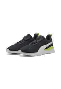 Puma - Buty sportowe Anzarun Lite PUMA Strong Gray White Lime Smash Green. Kolor: szary, biały, zielony, wielokolorowy. Sport: turystyka piesza