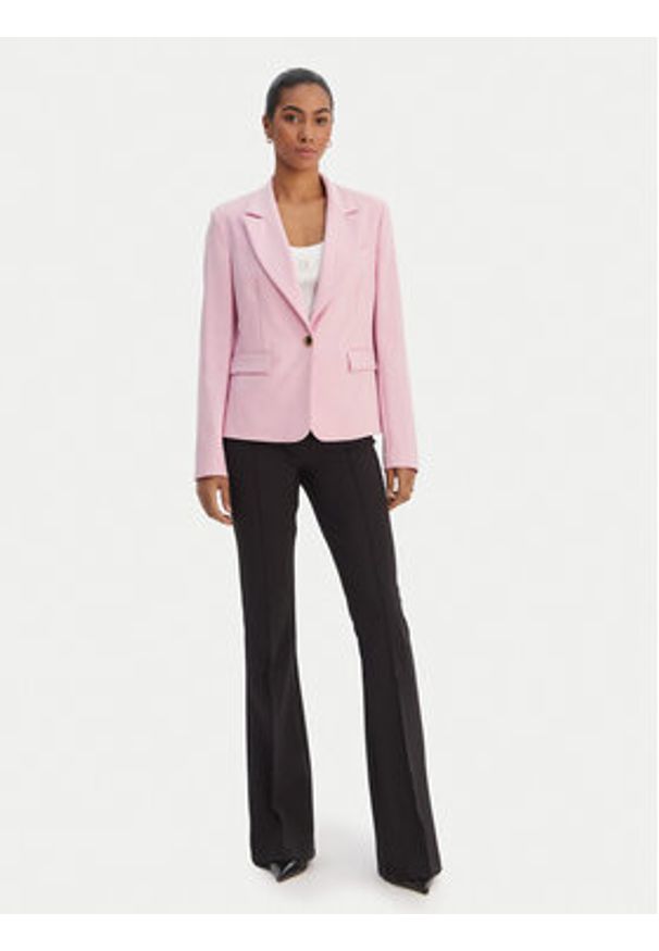 Fracomina Marynarka FR26SJ1001W42901 Różowy Regular Fit. Kolor: różowy. Materiał: syntetyk