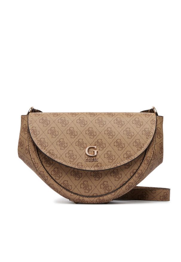 Guess Torebka Coleen Logo HWSG97 56210 Beżowy. Kolor: beżowy. Materiał: skórzane