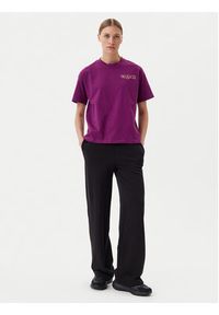Fila T-Shirt Leffinge FAW1029 Fioletowy Loose Fit. Kolor: fioletowy. Materiał: bawełna #4