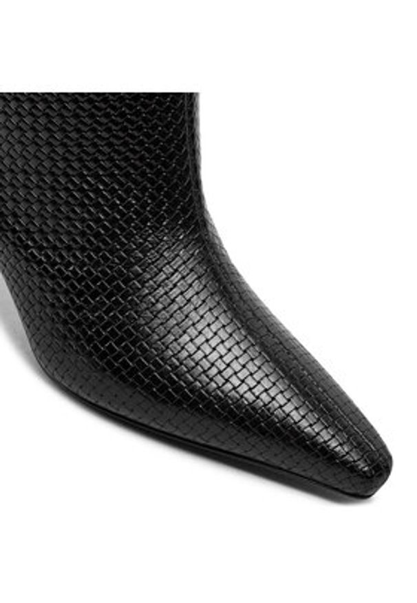 Pollini Botki SA24135C1LTK0000 Czarny. Kolor: czarny. Materiał: skóra