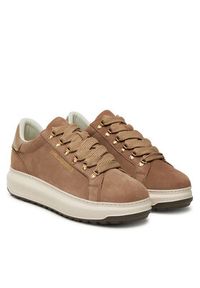 Karl Lagerfeld - KARL LAGERFELD Sneakersy KL57545 Beżowy. Kolor: beżowy. Materiał: skóra #4