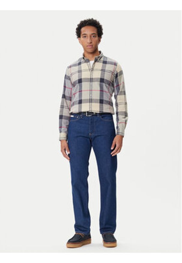 Barbour Koszula Glendale MSH4992TN53 Beżowy Regular Fit. Kolor: beżowy. Materiał: bawełna